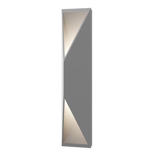 SONNEMAN Prisma 1-Light LED Tall Textured Gray Aluminum Shade Wall Sconce