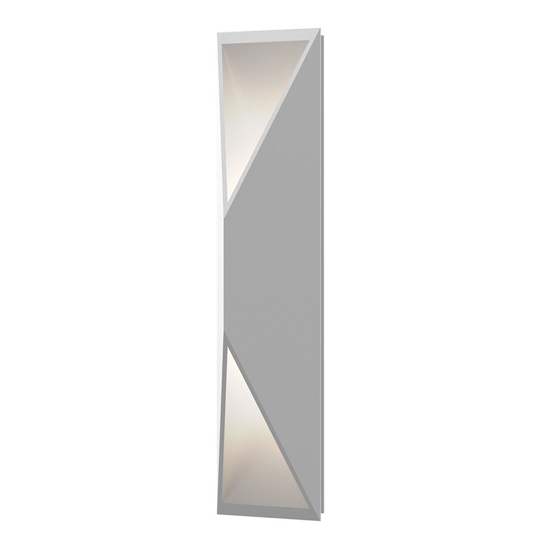 SONNEMAN Prisma 1-Light LED Tall Textured White Aluminum Shade Wall Sconce