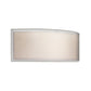 SONNEMAN Puri ADA 2-Light Satin Nickel Organza Silver Shade Wall Sconce