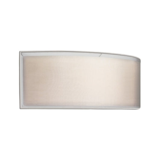 SONNEMAN Puri ADA 2-Light Satin Nickel Organza Silver Shade Wall Sconce