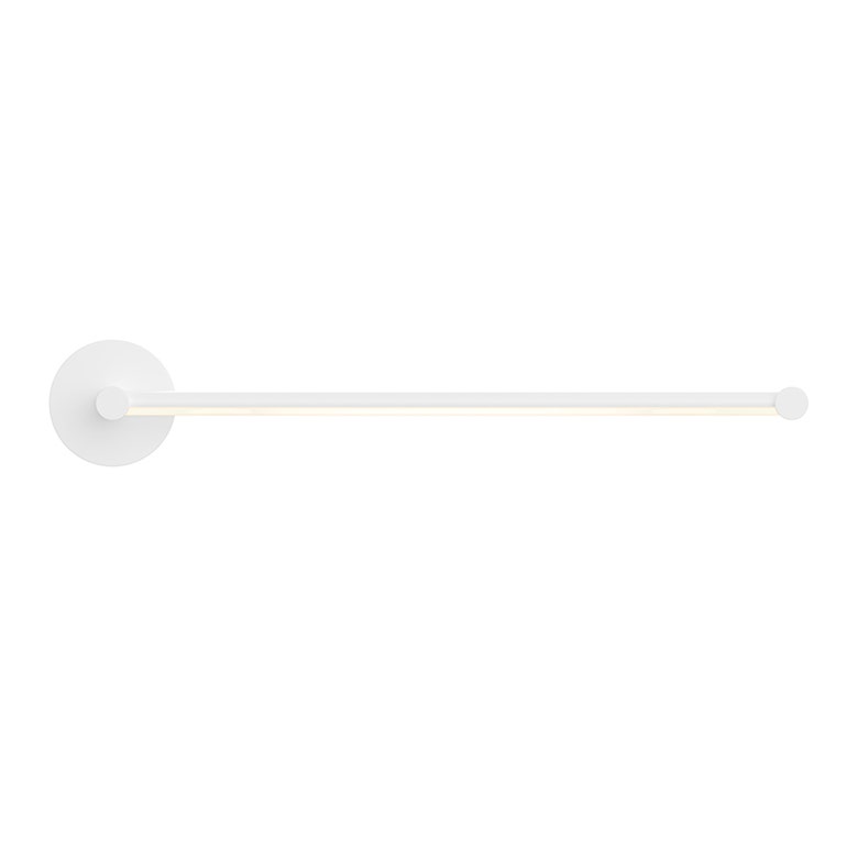 SONNEMAN Purolinear 360 24" 1-Light LED Satin White Single Linear Shape Optical Acrylic Shade Wall Bar Lighting