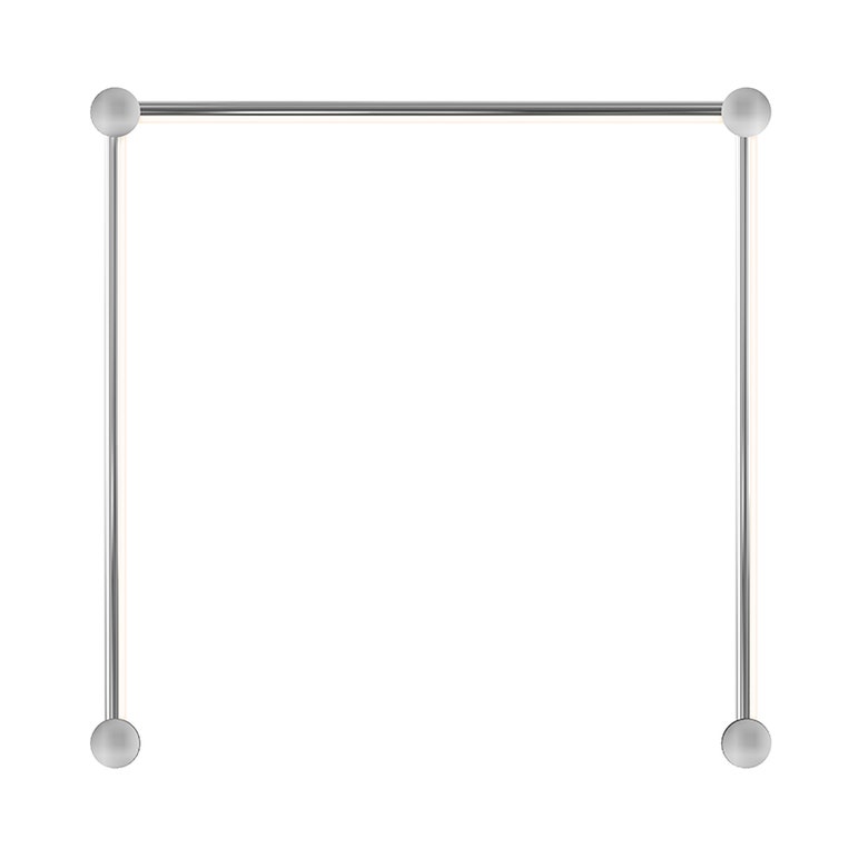 SONNEMAN Purolinear 360 24" 3-Light LED Polished Chrome Single N Shape Optical Acrylic Shade Wall Bar Lighting