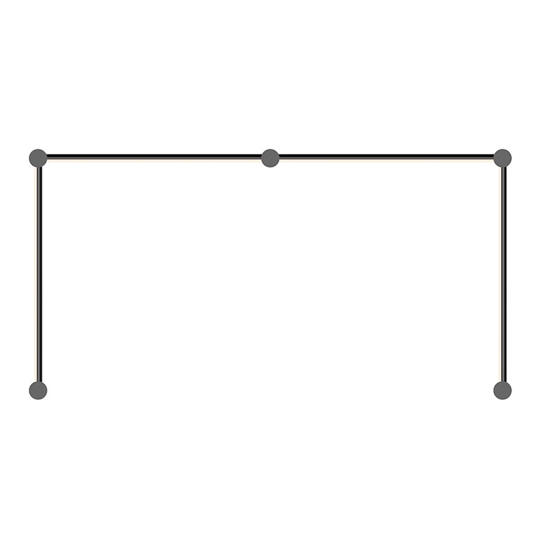 SONNEMAN Purolinear 360 24" 4-Light LED Satin Black Double N Shape Optical Acrylic Shade Wall Bar Lighting