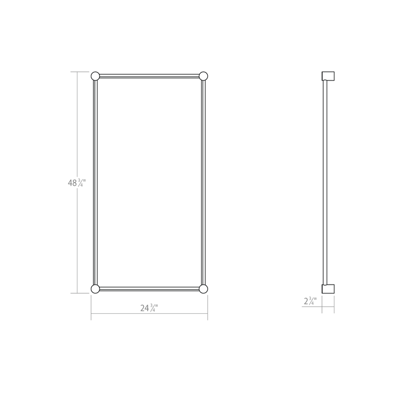SONNEMAN Purolinear 360 24" x 48" 2-Light LED Polished Chrome Rectangle Shape Optical Acrylic Shade Wall Bar Lighting