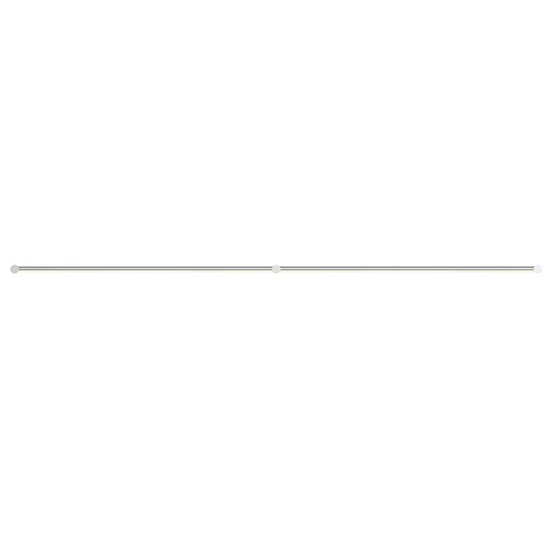 SONNEMAN Purolinear 360 36" 2-Light LED Polished Chrome Double Linear Shape Optical Acrylic Shade Wall Bar Lighting