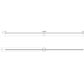 SONNEMAN Purolinear 360 48" 2-Light LED Polished Chrome Double Linear Shape Optical Acrylic Shade Wall Bar Lighting