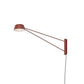 SONNEMAN Ray 1-Light LED Long Oxide Red Aluminum Shade Wall Lamp