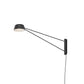 SONNEMAN Ray 1-Light LED Long Satin Black Aluminum Shade Wall Lamp