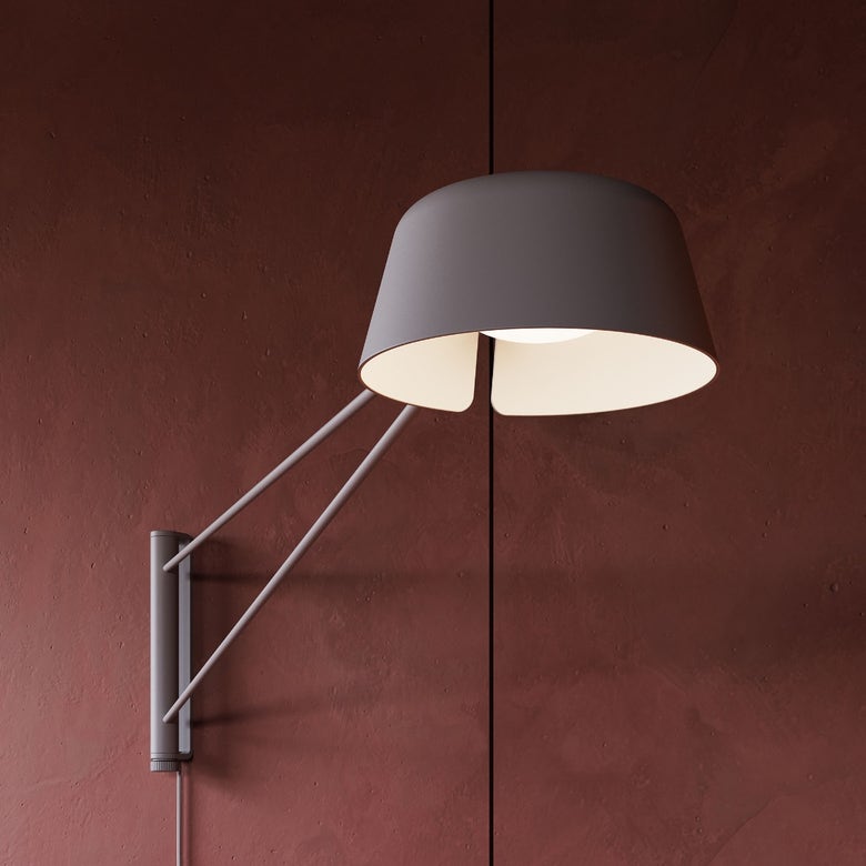 SONNEMAN Ray 1-Light LED Long Warm Gray Aluminum Shade Wall Lamp