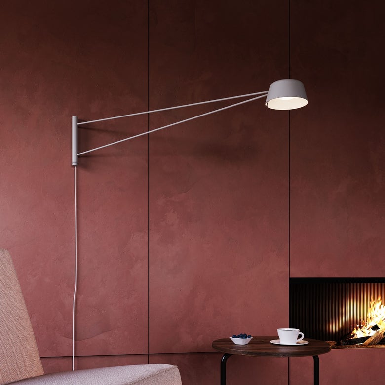 SONNEMAN Ray 1-Light LED Long Warm Gray Aluminum Shade Wall Lamp