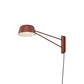 SONNEMAN Ray 1-Light LED Short Oxide Red Aluminum Shade Wall Lamp