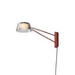 SONNEMAN Ray 1-Light LED Short Oxide Red Smoked Etched Acrylic Shade Wall Lamp