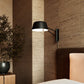 SONNEMAN Ray 1-Light LED Short Satin Black Aluminum Shade Wall Lamp