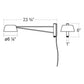 SONNEMAN Ray 1-Light LED Short Warm Gray Opal White Acrylic Shade Wall Lamp