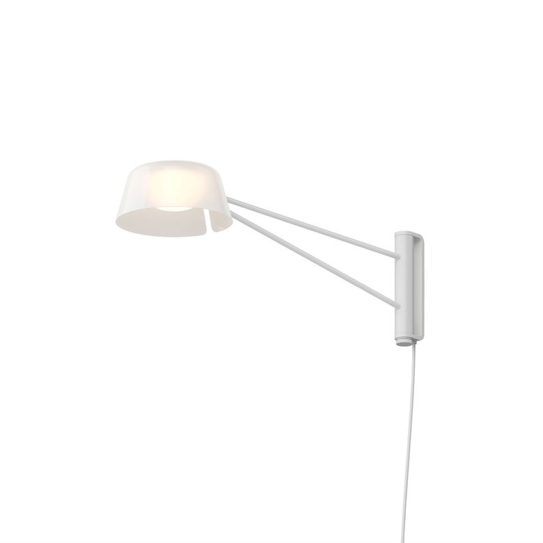 SONNEMAN Ray 1-Light LED Short Warm Gray Opal White Acrylic Shade Wall Lamp