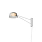 SONNEMAN Ray 1-Light LED Short Warm Gray Smoked Etched Acrylic Shade Wall Lamp