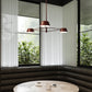 SONNEMAN Ray 3-Light Oxide Red Round Chandelier