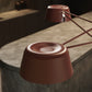 SONNEMAN Ray 3-Light Oxide Red Round Chandelier