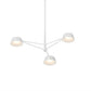 SONNEMAN Ray 3-Light Warm Gray Round Chandelier