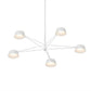 SONNEMAN Ray 5-Light Warm Gray Round Chandelier