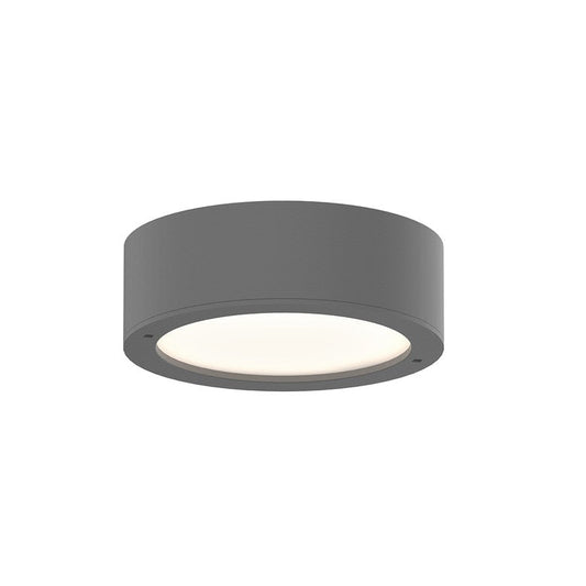 SONNEMAN Reals 1-Light LED Textured Gray Plate Lens Type Surface Flush Mount Lighting