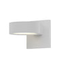 SONNEMAN Reals 1-Light LED Textured White Plat Cap and Lens Aluminum With White Polycarbonate Shade Downlight Wall Sconce