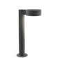 SONNEMAN Reals 16" 1-Light LED Textured Gray Place Cap and Lens Aluminum With White Polycarbonate Shade Bollard Light