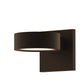 SONNEMAN Reals 2-Light LED Textured Bronze Plate Lenses Aluminum With White Polycarbonate Shade Up/Down Wall Sconce