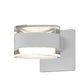SONNEMAN Reals 2-Light LED Textured White Clear Cylinder Lens Clear Frosted White Polycarbonate Shade Up/Down Wall Sconce