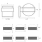 SONNEMAN Reals 2-Light LED Textured White Dome Lenses Frosted White Polycarbonate Shade Up/Down Wall Sconce