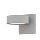 SONNEMAN Reals 2-Light LED Textured White Plate Lenses Aluminum With White Polycarbonate Shade Up/Down Wall Sconce