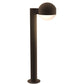 SONNEMAN Reals 22" 1-Light LED Textured Bronze Dome Cap and Lens Frosted White Polycarbonate Shade Bollard Light