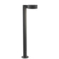 SONNEMAN Reals 28" 1-Light LED Textured Gray Plate Cap and Lens Aluminum With White Polycarbonate Shade Bollard Light