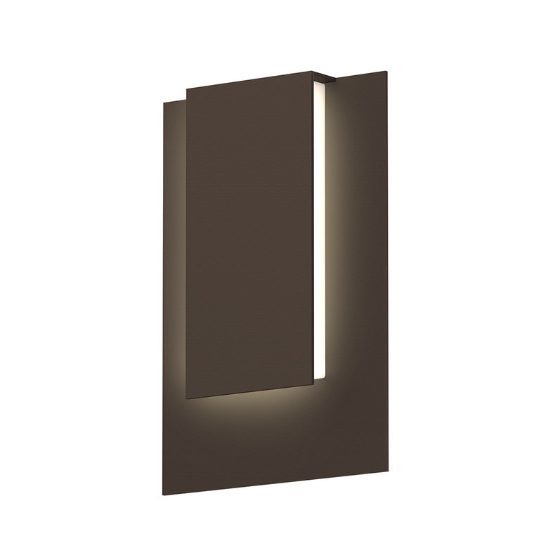 SONNEMAN Reveal 12" 1-Light LED Textured Bronze Aluminum With Optical Acrylic Shade Wall Sconce