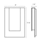 SONNEMAN Reveal 12" 1-Light LED Textured White Aluminum With Optical Acrylic Shade Wall Sconce