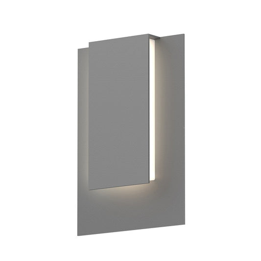 SONNEMAN Reveal 12" 1-Light LED Textured Gray Aluminum With Optical Acrylic Shade Wall Sconce