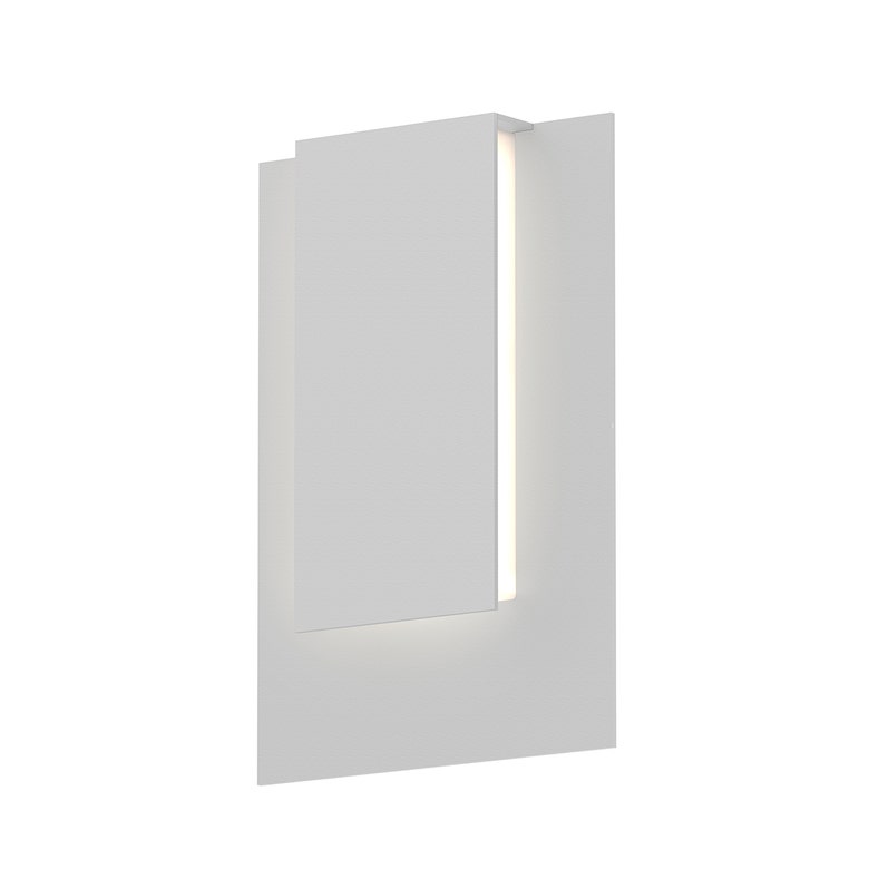 SONNEMAN Reveal 12" 1-Light LED Textured White Aluminum With Optical Acrylic Shade Wall Sconce