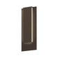 SONNEMAN Reveal 19" 1-Light LED Textured Bronze Aluminum With Optical Acrylic Shade Wall Sconce