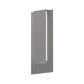 SONNEMAN Reveal 19" 1-Light LED Textured Gray Aluminum With Optical Acrylic Shade Wall Sconce