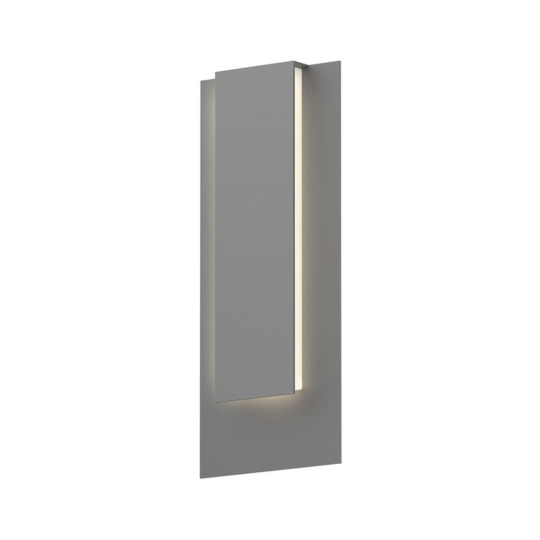 SONNEMAN Reveal 19" 1-Light LED Textured Gray Aluminum With Optical Acrylic Shade Wall Sconce