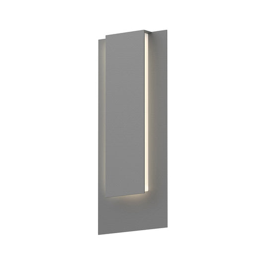 SONNEMAN Reveal 19" 1-Light LED Textured Gray Aluminum With Optical Acrylic Shade Wall Sconce