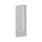 SONNEMAN Reveal 19" 1-Light LED Textured White Aluminum With Optical Acrylic Shade Wall Sconce