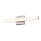SONNEMAN SQ-Bar 18" LED Satin Nickel Optical Acrylic Shade Vanity Bath Bar Lighting