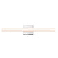 SONNEMAN SQ-Bar 24" LED Polished Chrome Optical Acrylic Shade Vanity Bath Bar Lighting