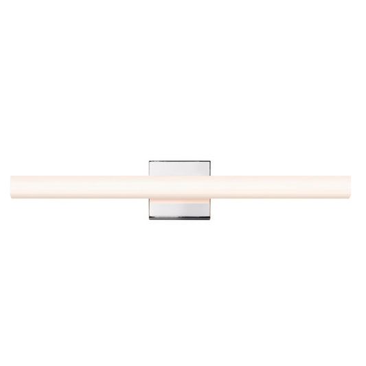 SONNEMAN SQ-Bar 24" LED Polished Chrome Optical Acrylic Shade Vanity Bath Bar Lighting