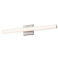 SONNEMAN SQ-Bar 24" LED Satin Nickel Optical Acrylic Shade Vanity Bath Bar Lighting