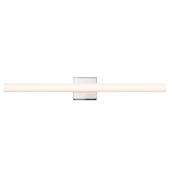 SONNEMAN SQ-Bar 32" LED Polished Chrome Optical Acrylic Shade Vanity Bath Bar Lighting