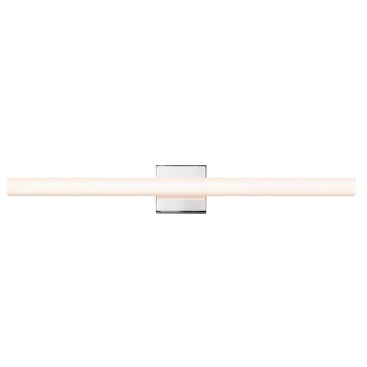 SONNEMAN SQ-Bar 32" LED Polished Chrome Optical Acrylic Shade Vanity Bath Bar Lighting