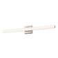 SONNEMAN SQ-Bar 32" LED Satin Nickel Optical Acrylic Shade Vanity Bath Bar Lighting