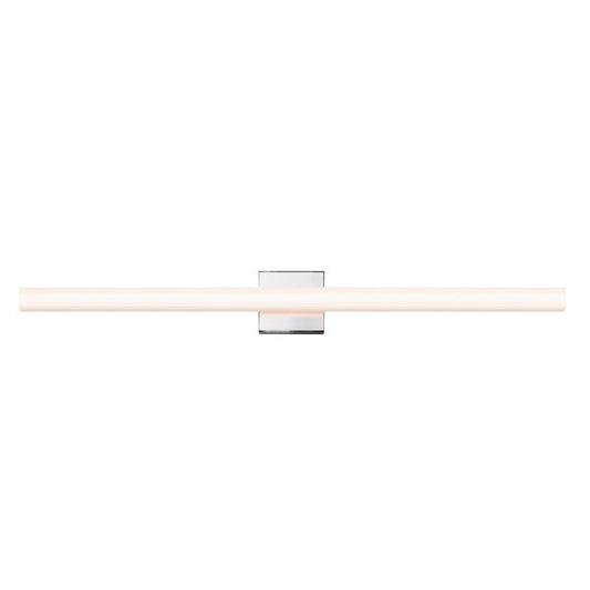 SONNEMAN SQ-Bar 40" LED Polished Chrome Optical Acrylic Shade Vanity Bath Bar Lighting